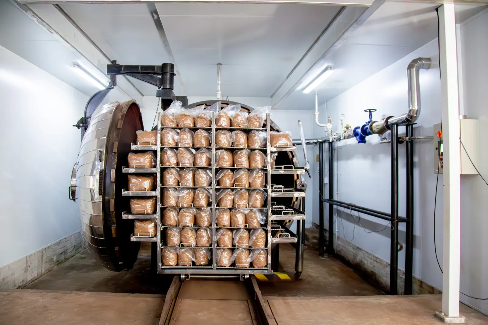 Industrial autoclave sterilisation